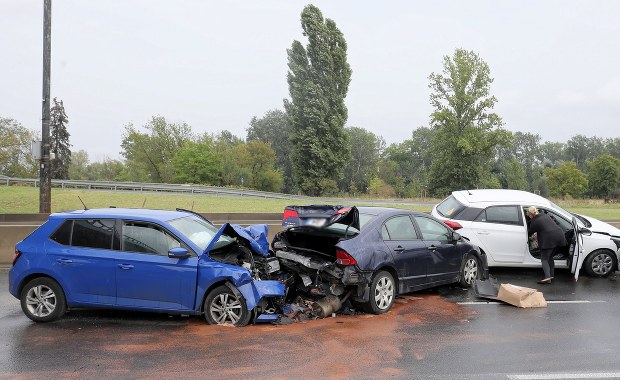 Karambol w Warszawie. Sprawca wypadku był pijany