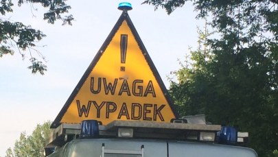 Karambol za bramkami poboru opłat w Balicach