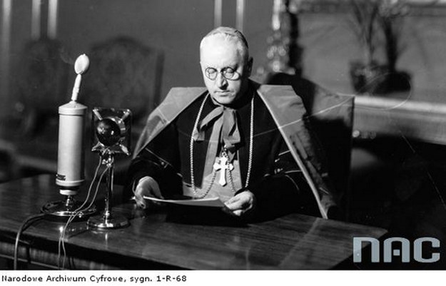 Kardynał August Hlond, prymas Polski w latach 1926-48 /Z archiwum Narodowego Archiwum Cyfrowego