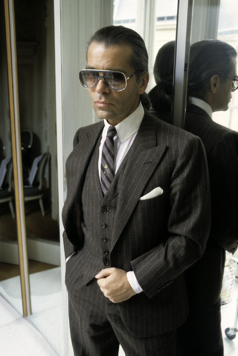 Karl Lagerfeld, lata 80., fot. A. Schorr /Getty Images