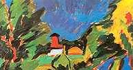 Karl Schmidt-Rottluff, Krajobraz z Dangast, 1910 /Encyklopedia Internautica