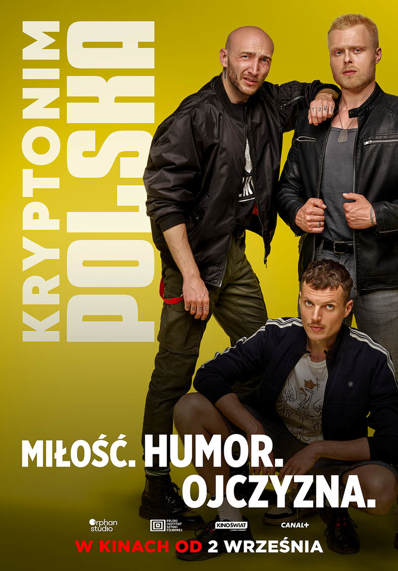 Karol Bernacki, Mateusz Król i Karol Kadłubiec na plakacie filmu "Kryptonim Polska" /materiały prasowe