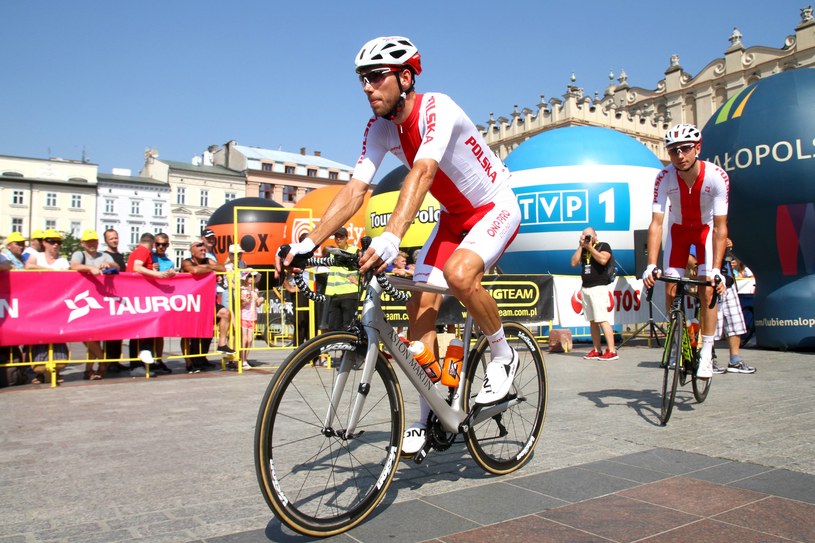 Karol Domagalski podczas Tour de Pologne /Krzysztof Porębski /Newspix
