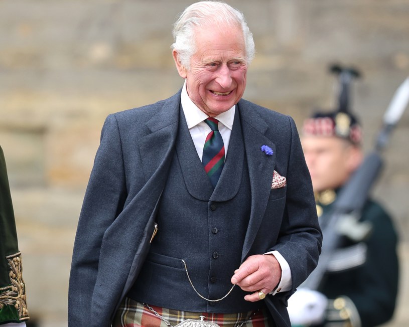 Karol III pokazał się w nietypowym stroju /Chris Jackson /Getty Images