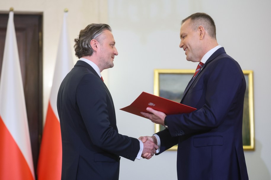Karol Nawrocki i Bartosz Grodecki /Leszek Szymański /PAP