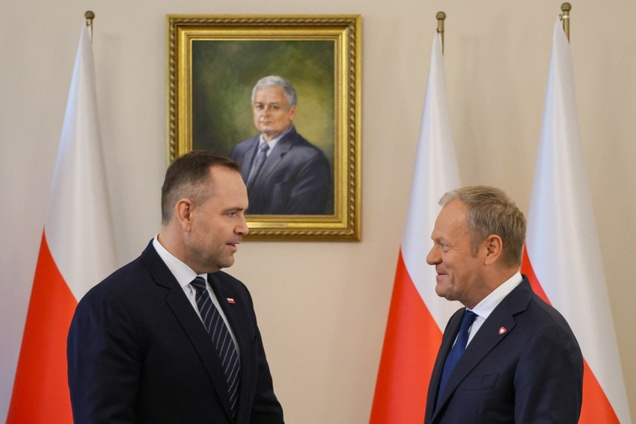 Karol Nawrocki i Donald Tusk spotkali się w Pałacu Prezydenckim /Paweł Supernak /PAP