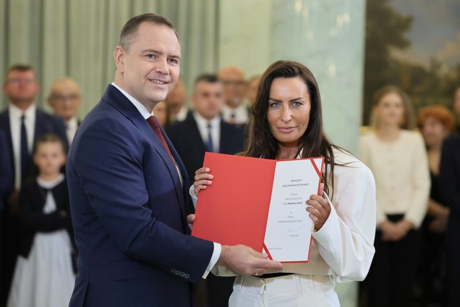 Karol Nawrocki i Magdalena Hajduk /Wojciech Olkusnik/East News /East News