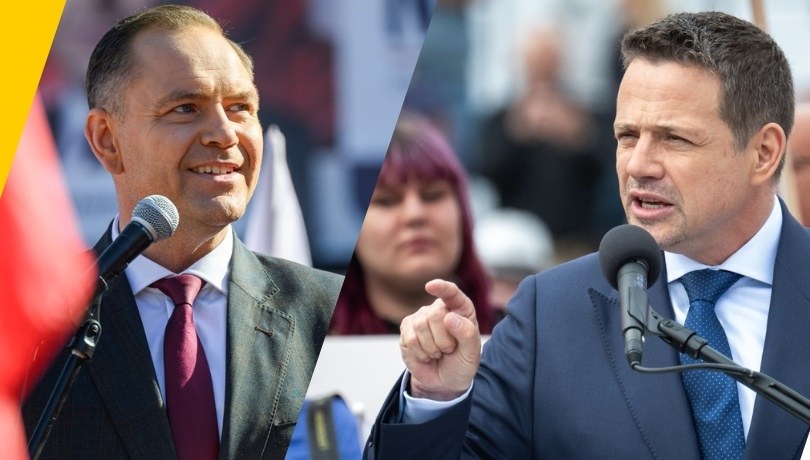 Karol Nawrocki i Rafał Trzaskowski /Paweł Topolski i Tytus Żmijewski /PAP