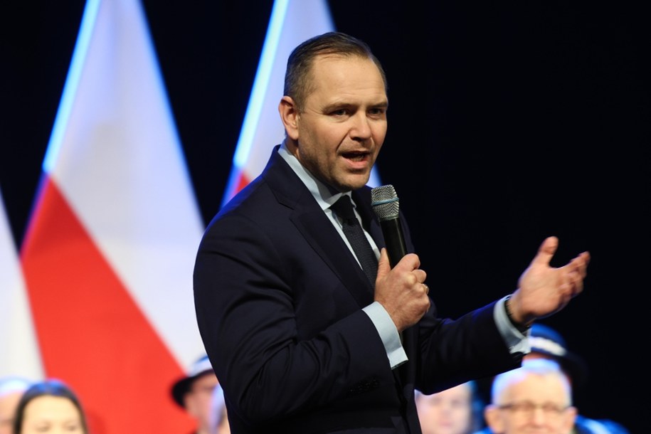 Karol Nawrocki na spotkaniu w Myślenicach /	Łukasz Gągulski /PAP