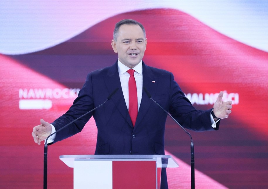 Karol Nawrocki během programové úmluvy /Wojciech Olkuśnik /East News
