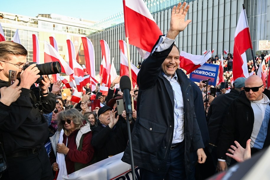 Karol Nawrocki podczas spotkania z wyborcami w Lublinie /Wojtek Jargiło /PAP