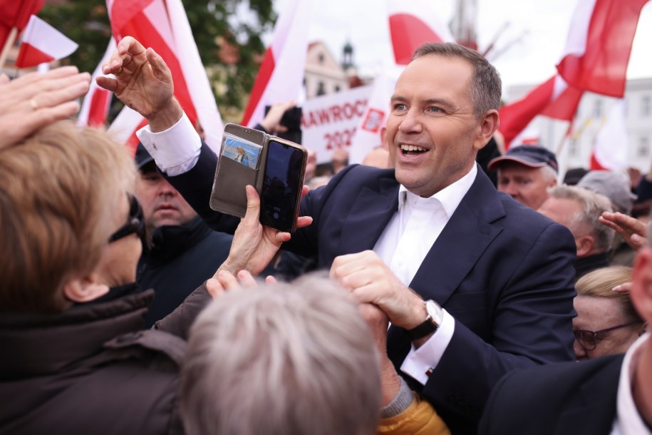 Karol Nawrocki - popierany przez Prawo i Sprawiedliwość kandydat na prezydenta /Szymon Łabiński /PAP