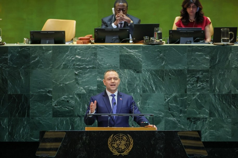 Karol Nawrocki w ONZ /	Leszek Szymański   /PAP