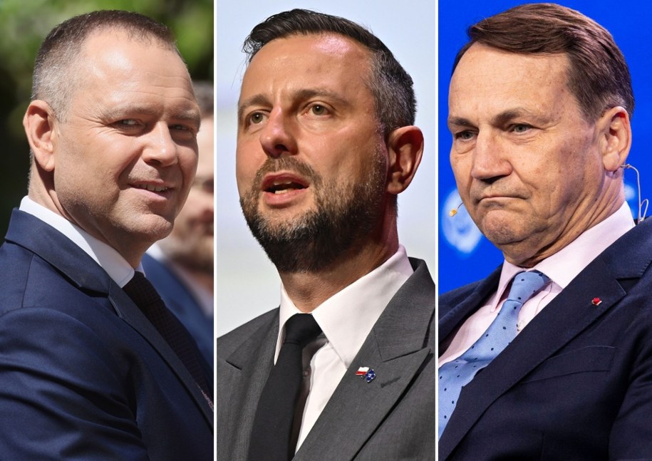 Karol Nawrocki, Władysław Kosiniak-Kamysz, Radosław Sikorski /Leszek Szymański /PAP