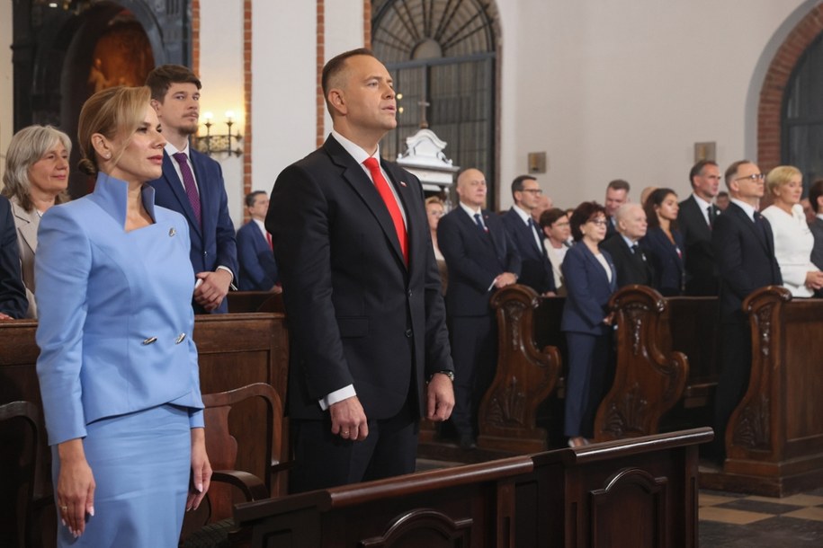 Karol Nawrocki z żoną Martą Nawrocką /Leszek Szymański /PAP