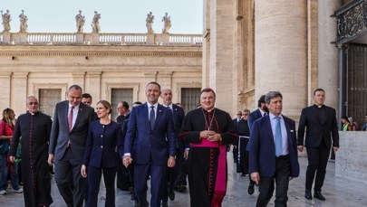 Karol Nawrocki z żoną na audiencji u papieża