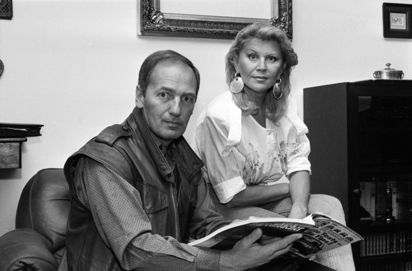 Karol Strasburger i Irena Strasburger, 1992 r. /MICHAL KULAKOWSKI /Agencja FORUM