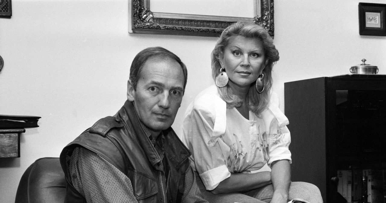 Karol Strasburger i Irena Strasburger, 1992 r. /MICHAL KULAKOWSKI /Agencja FORUM