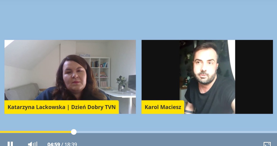 Karol w rozmowie z dziennikarką "Dzień dobry TVN" /dziendobrytvn /TVN