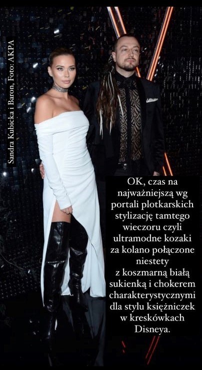 Karolina Domaradzka komentuje stylizacje gwiazd na urodzinach Vitkac: instagram.com/karolina_domaradzka/ /Screen z InstaStory  /Instagram