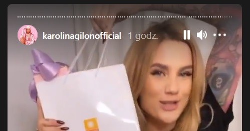 Karolina Gilon dostała prezent od Telewizji Polsat /Instagram