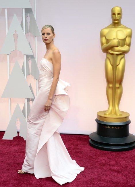 Karolina Kurkova, czeska modelka na oscarowej Gali 2015. /MIKE NELSON /PAP/EPA