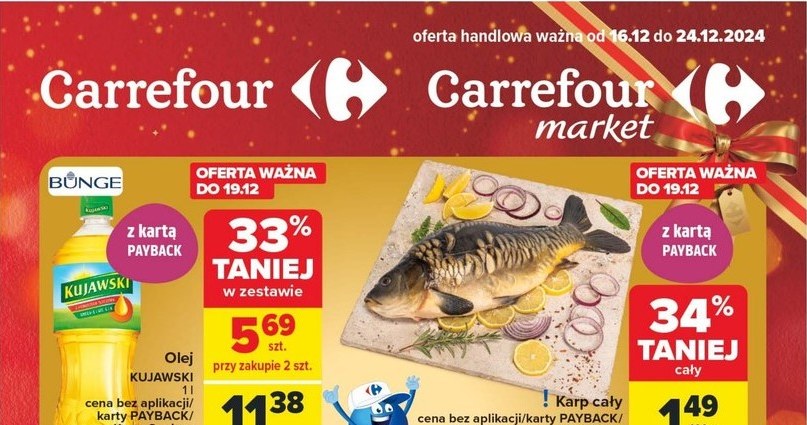 Karp i olej taniej z Kartą Senior /Carrefour Polska /INTERIA.PL