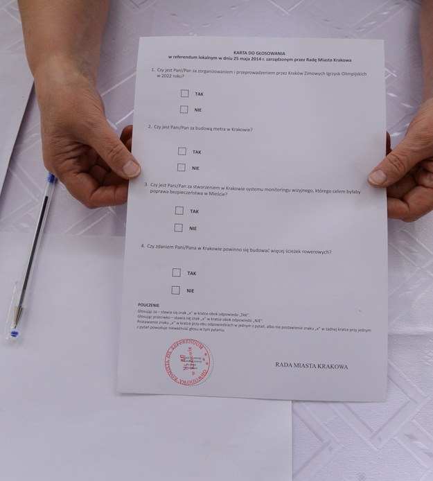 Karta do głosowania /Jacek Bednarczyk /PAP