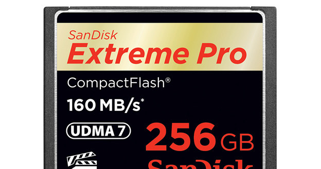 Karta pamięci SanDisk Extreme Pro CompactFlash o pojemności 256 GB /materiały prasowe