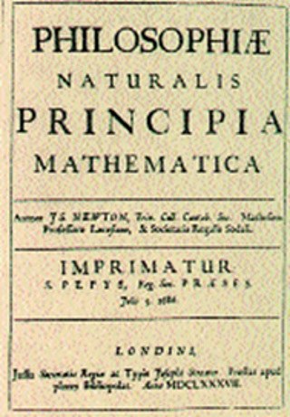 Karta tytułowa dzieła Izaaka Newtona Principia Mathematica /Encyklopedia Internautica