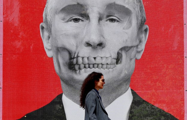 Karykatura Władimira Putina /ROBERT GHEMENT /PAP/EPA