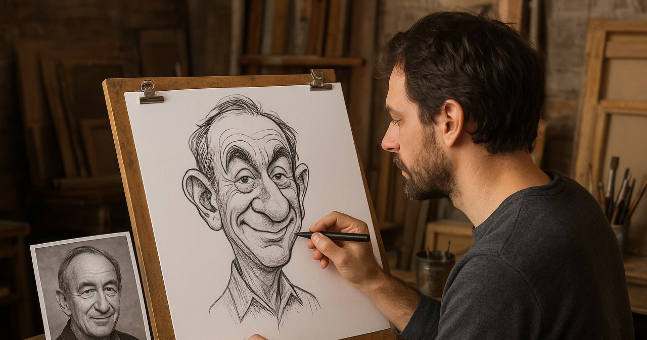 Karykatura ze zdjęcia /materiały promocyjne