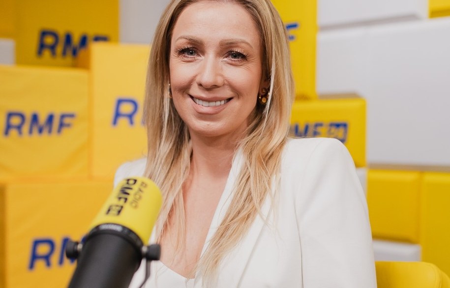 Kasia Cerekwicka w studio Radia RMF24 /Bartosz Dusza /RMF FM