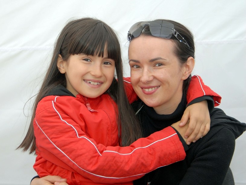 Kasia Kowalska z córką /Mieczyslaw Wlodarski /East News