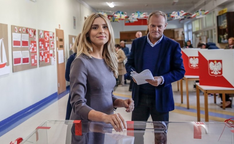 Kasia Tusk podczas głosowania /Karolina Misztal /Reporter