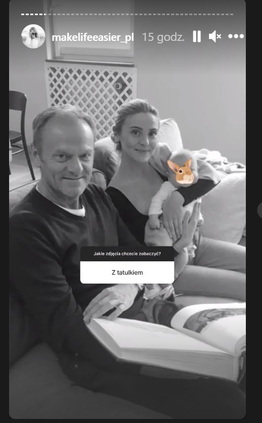 Kasia Tusk z Donaldem i córką /Instagram/makelifeeasier_pl  /Instagram