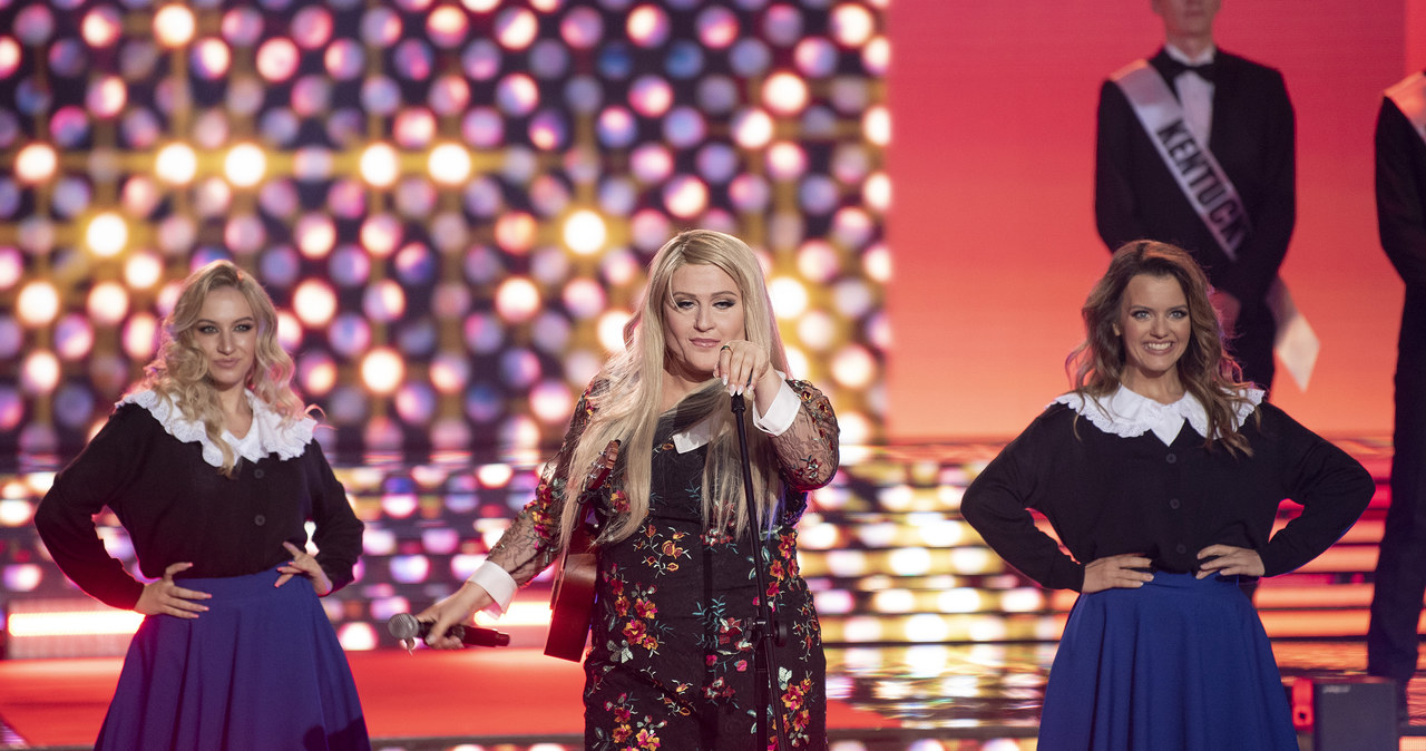 Kasia Wilk w roli Meghan Trainor. /Polsat