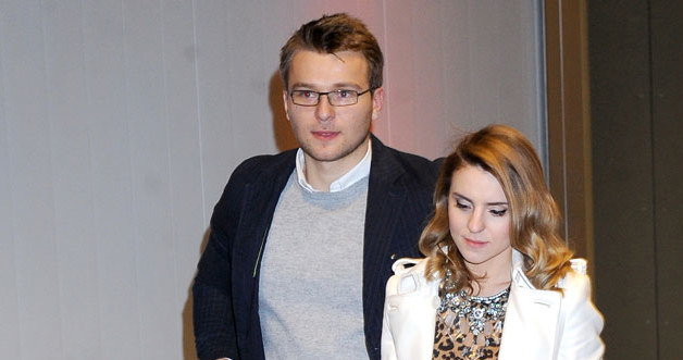 Kasia ze swoim chłopakiem, Staszkiem Cudnym. /Tomasz Szamot /MWMedia