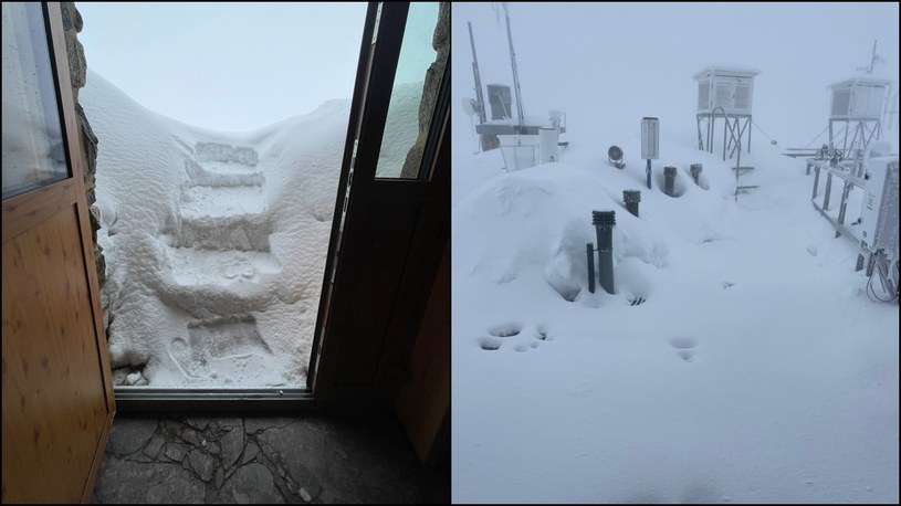 Kasprowy Wierch pod śniegiem /Justyna Żyszkowska-Rogus | IMGW-PIB /facebook.com