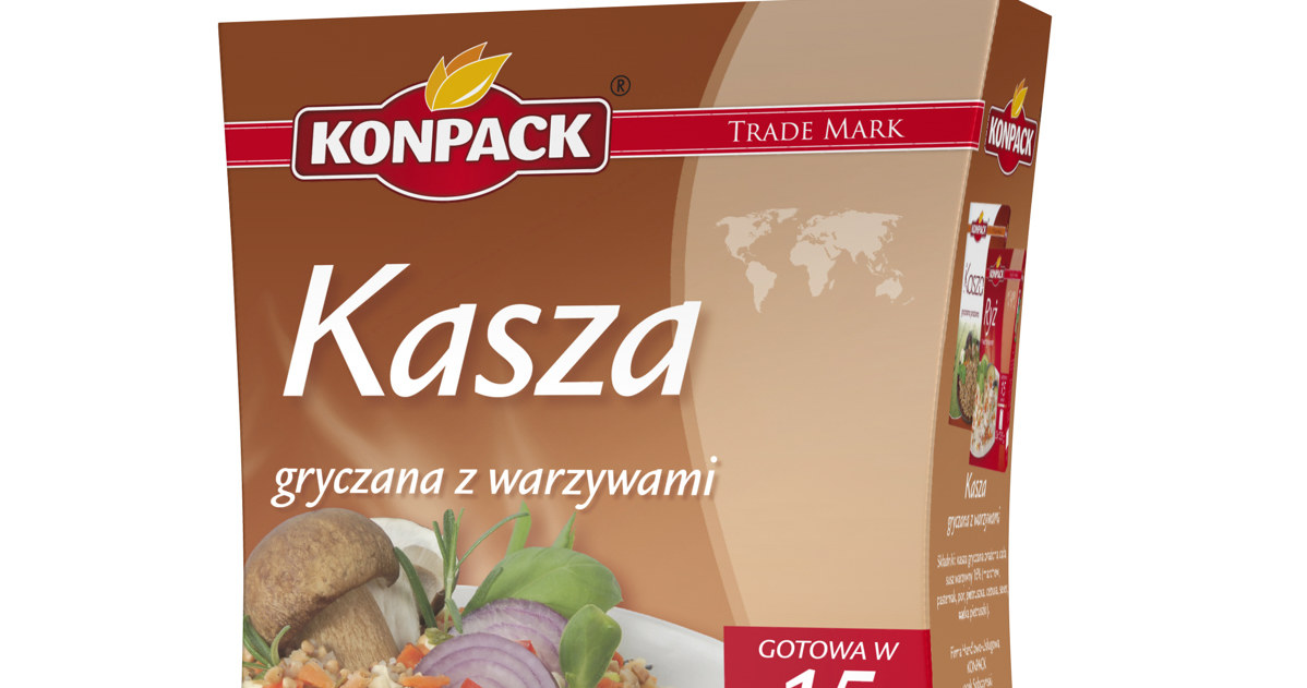 Kasza gryczana z warzywami &nbsp; /Konpack /materiały prasowe