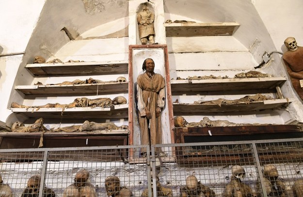 Katakumby znajdują się pod klasztorem Kapucynów w Palermo na Sycylii / 	Vandeville Eric/ABACA /PAP