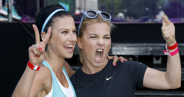 Katarzyna Bujakiewicz i Anna Lewandowska /Baranowski /AKPA