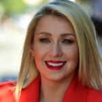 Katarzyna Cerekwicka kusi w czarnej mini