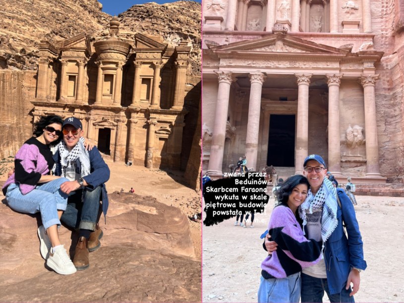 Katarzyna Cichopek i Maciej Kurzajewski w Jordanii /@katarzynacichopek /Instagram