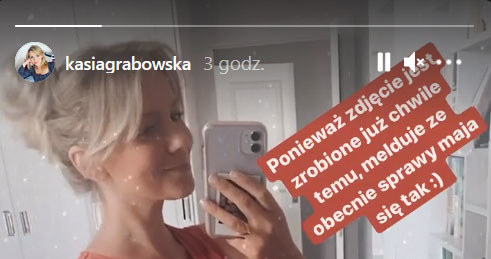 Katarzyna Grabowska spodziewa się dziecka!/ InstaStory Katarzyny Grabowskiej /materiały promocyjne