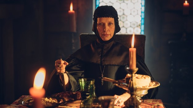 Katarzyna Herman na planie serialu "1670" /Robert Pałka / Netflix /Materiały prasowe