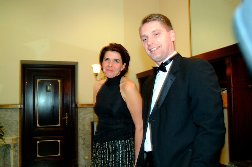 Katarzyna Kolenda-Zaleska i Tomasz Lis, rok 2003 /Prończyk /AKPA