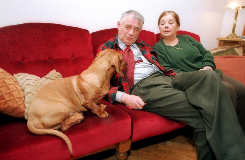 Katarzyna Łaniewska z mężem, 2004 rok /MICHAL KULAKOWSKI/REPORTER /East News