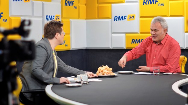 Katarzyna Lubnauer i Robert Mazurek w studiu RMF FM /Michał Dukaczewski /RMF FM