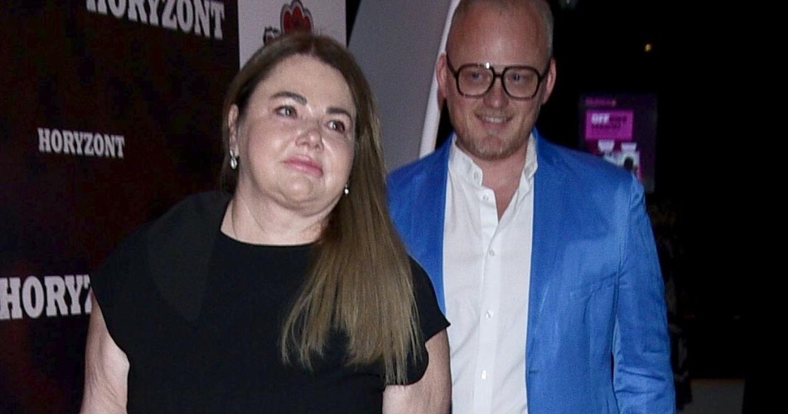 Katarzyna Niezgoda z mężem na premierze "Horyzontu" /VIPHOTO /East News